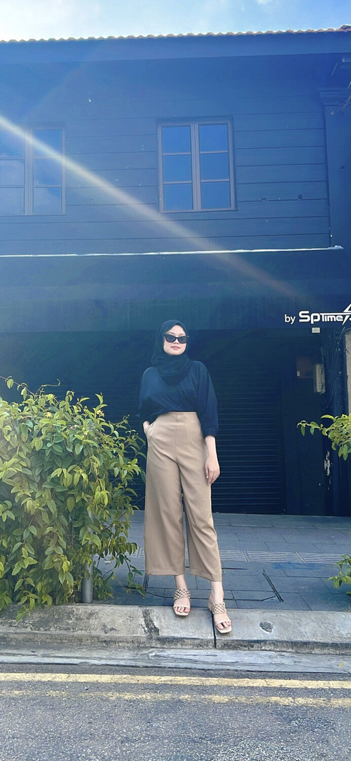 HIGH WAIST PANTS - NUDE
