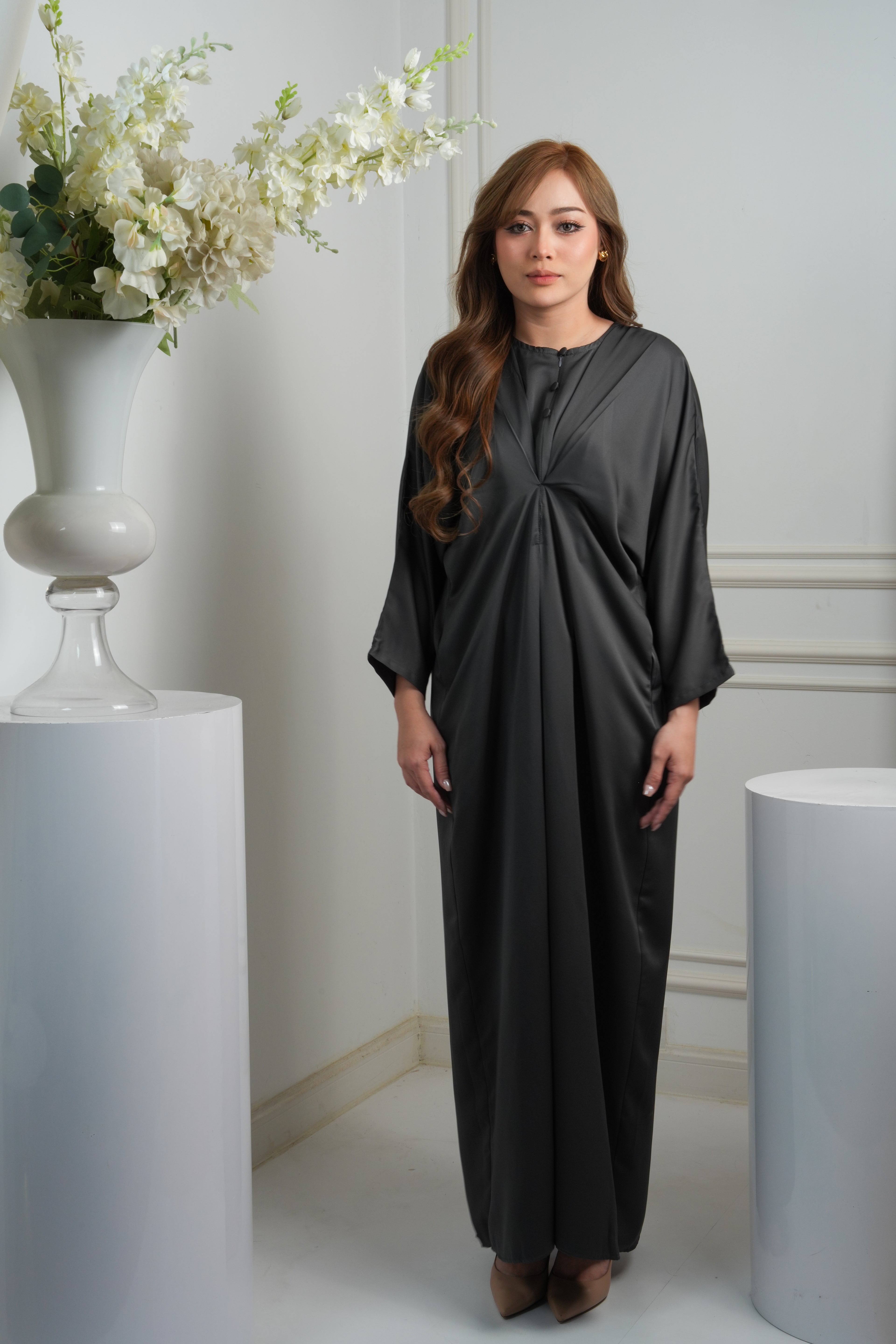 JASMINE CAFTAN - DARK GREY
