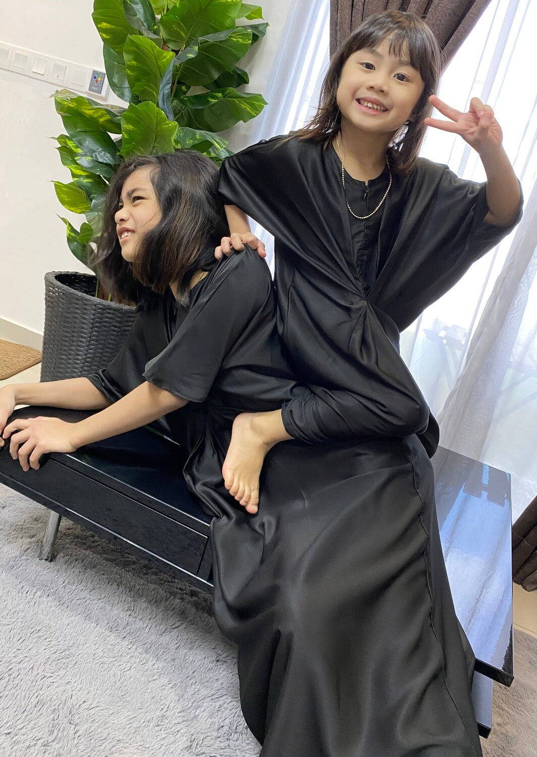 SOFEAS CAFTAN KIDS - BLACK