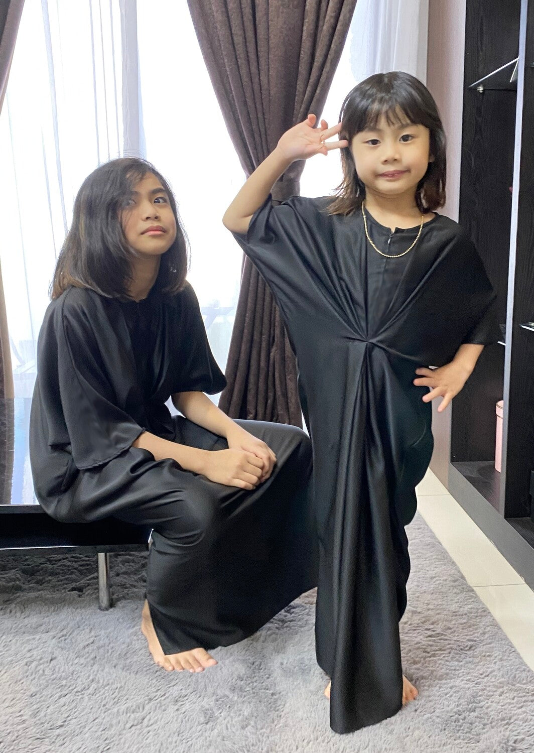 SOFEAS CAFTAN KIDS - BLACK