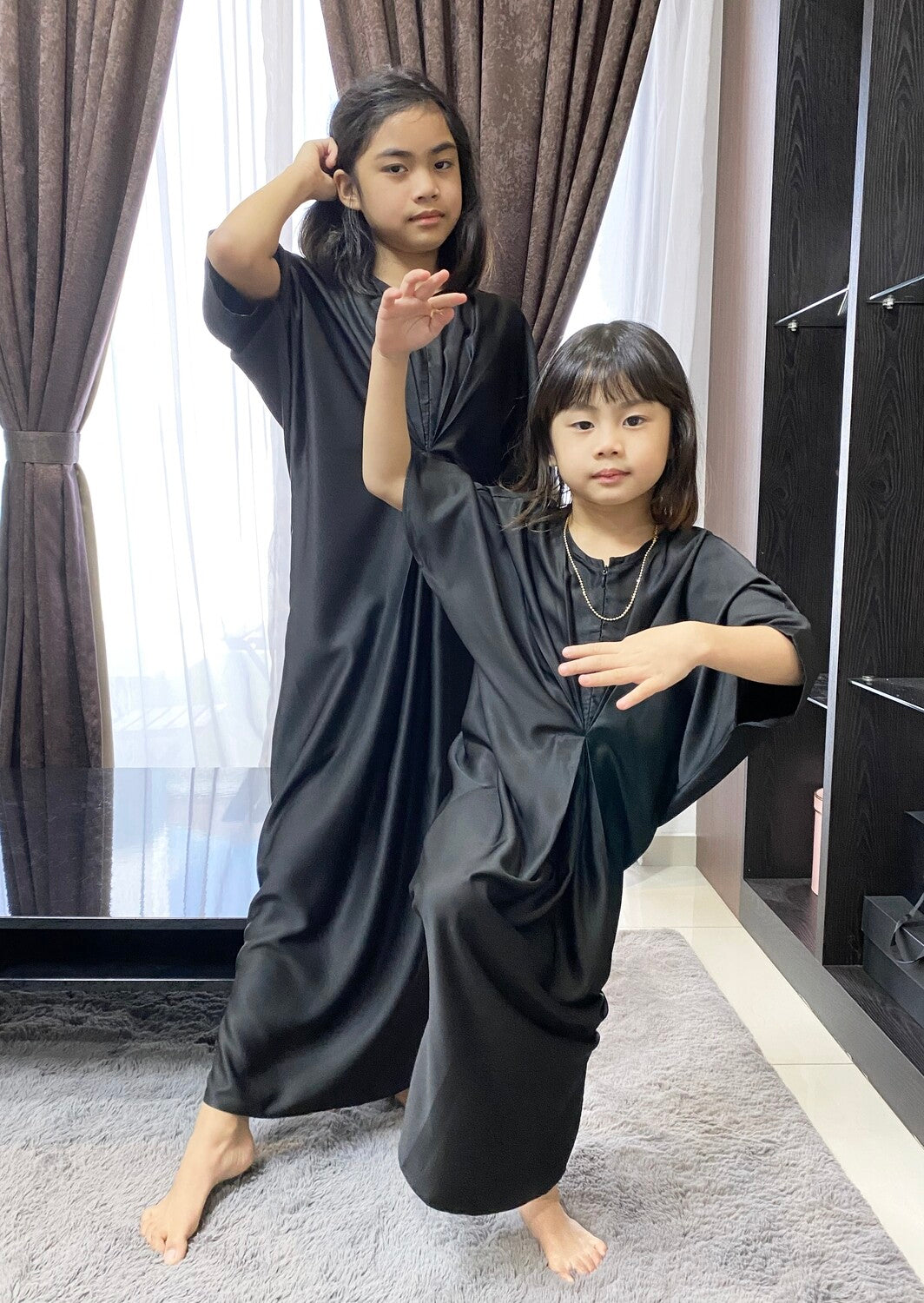 SOFEAS CAFTAN KIDS - BLACK
