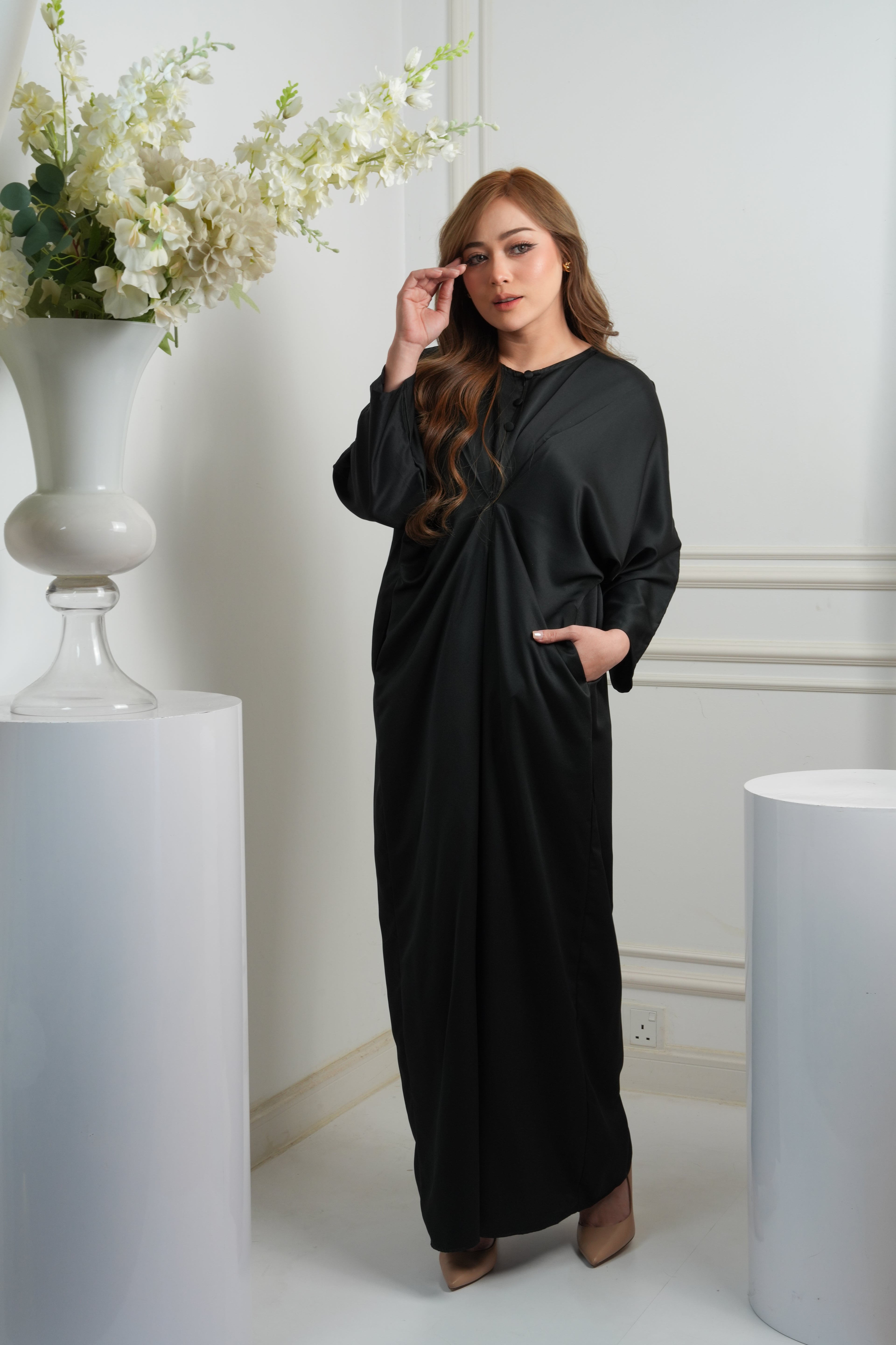 JASMINE CAFTAN - BLACK
