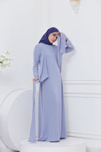 DRAPE DRESS - CORN FLOWER