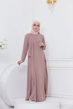 DRAPE DRESS - CHOCOLATE