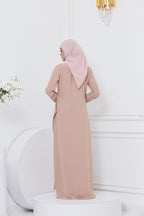 DRAPE DRESS - NUDE