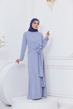 DRAPE DRESS - CORN FLOWER