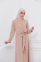 DRAPE DRESS - NUDE