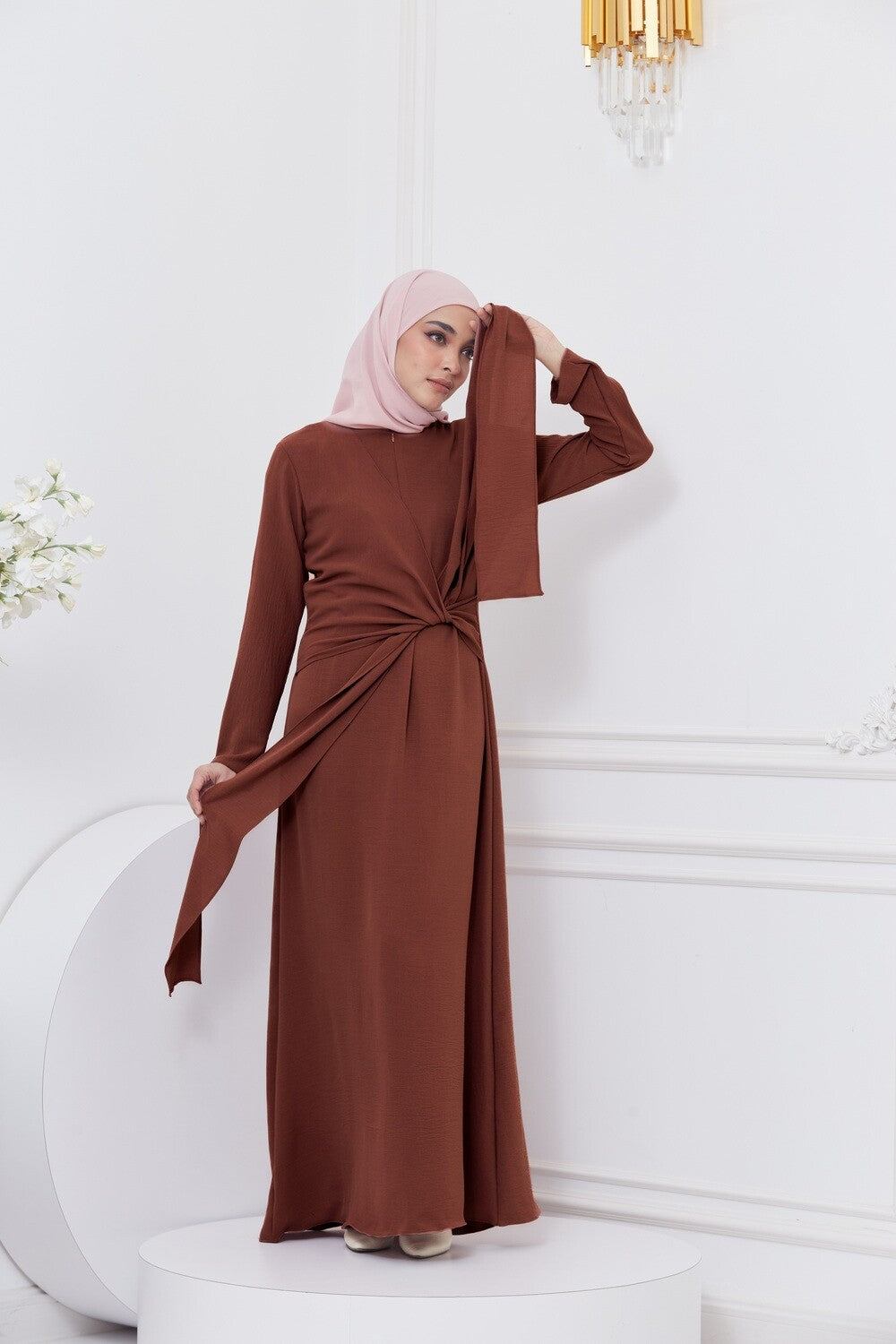 DRAPE DRESS - CADBURY