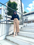 HIGH WAIST PANTS - NUDE