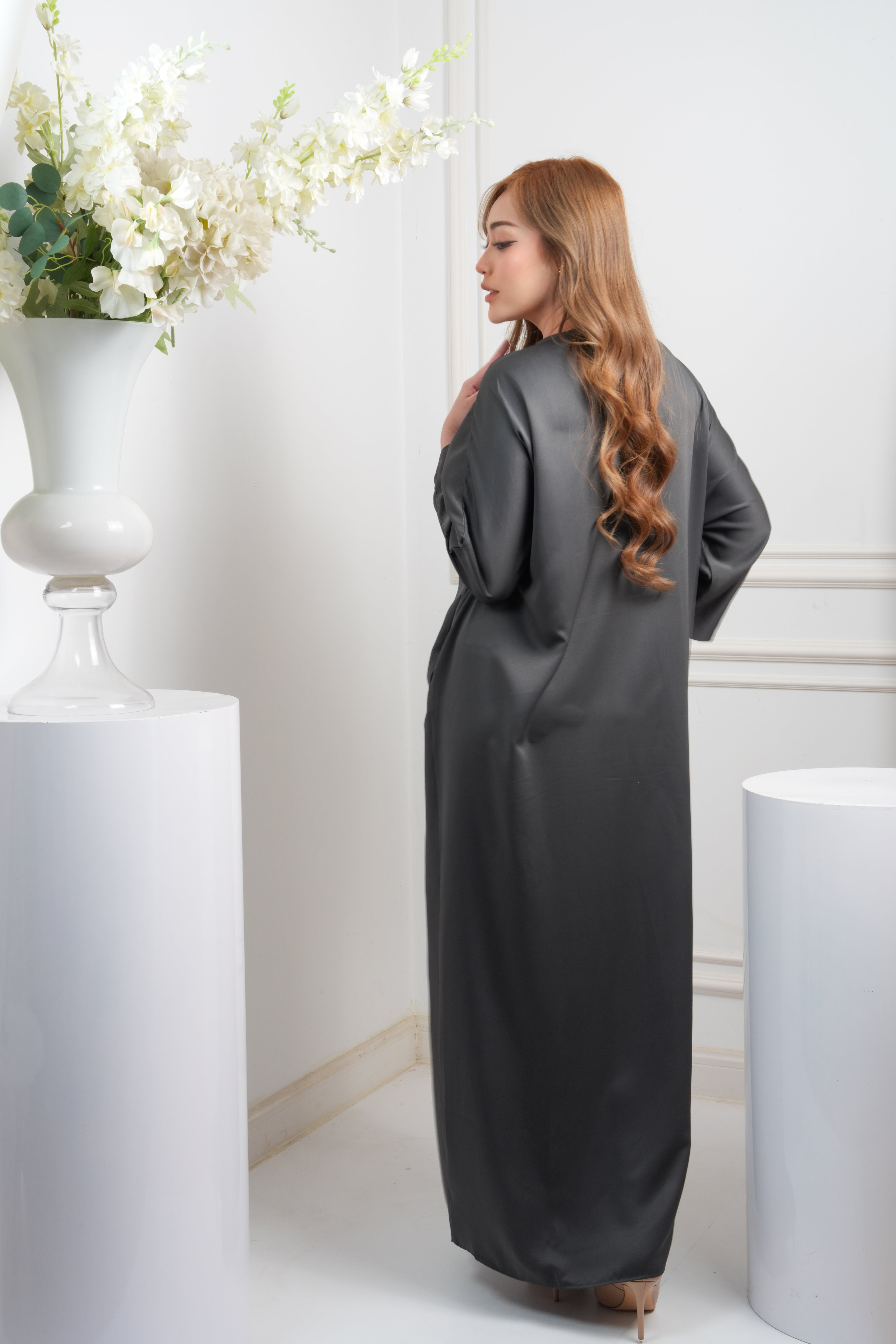 JASMINE CAFTAN - DARK GREY