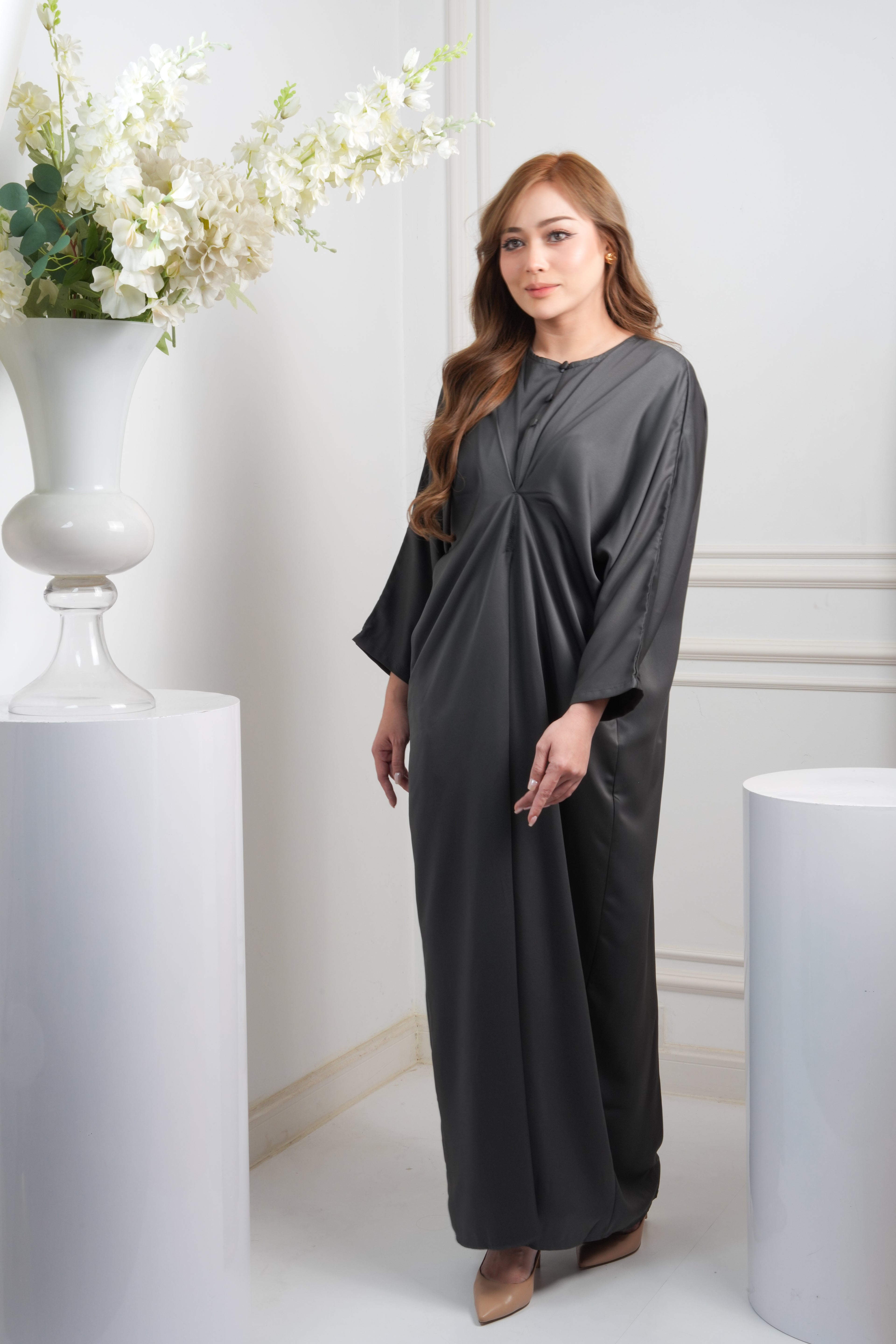 JASMINE CAFTAN - DARK GREY