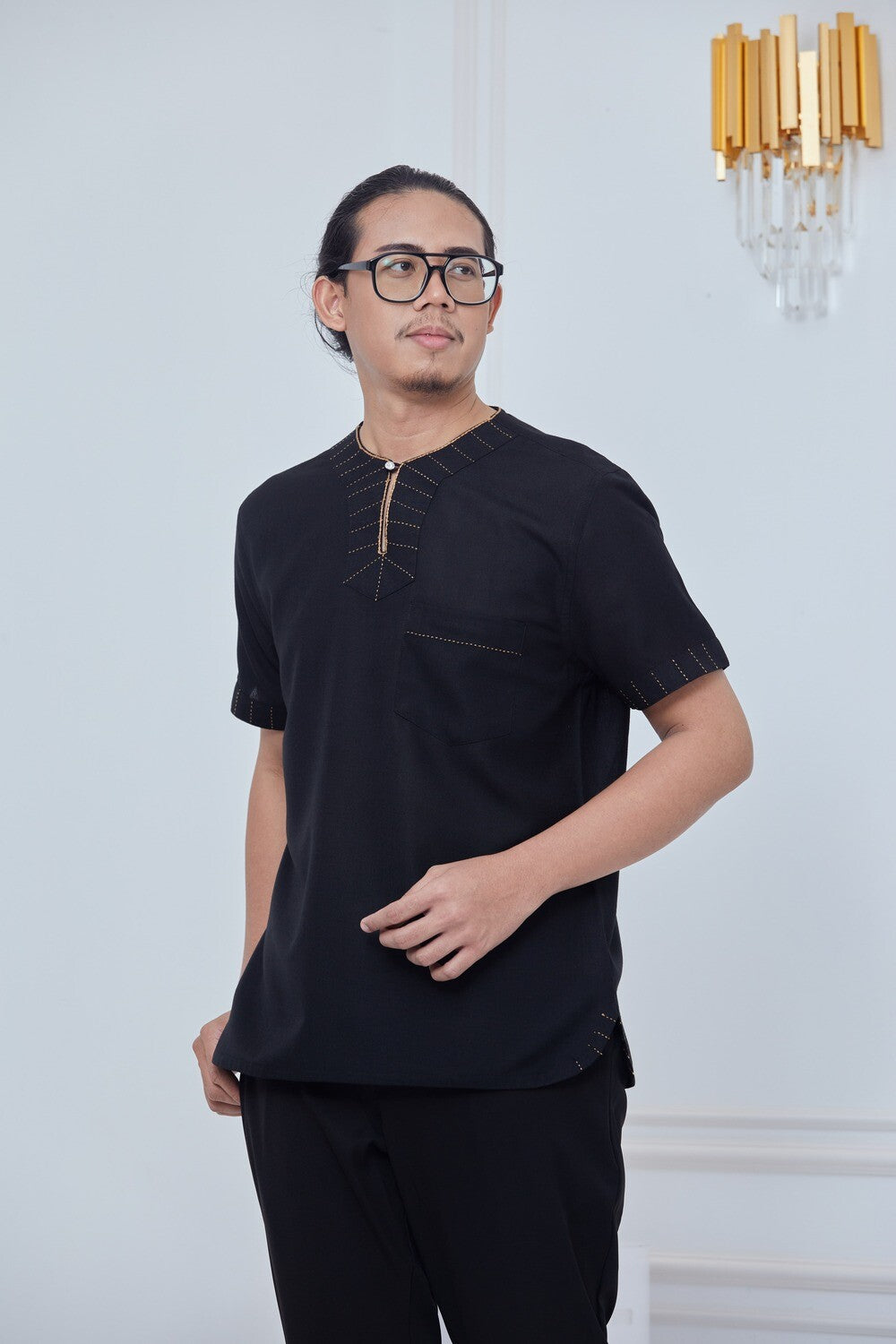 KURTA - MENS BLACK