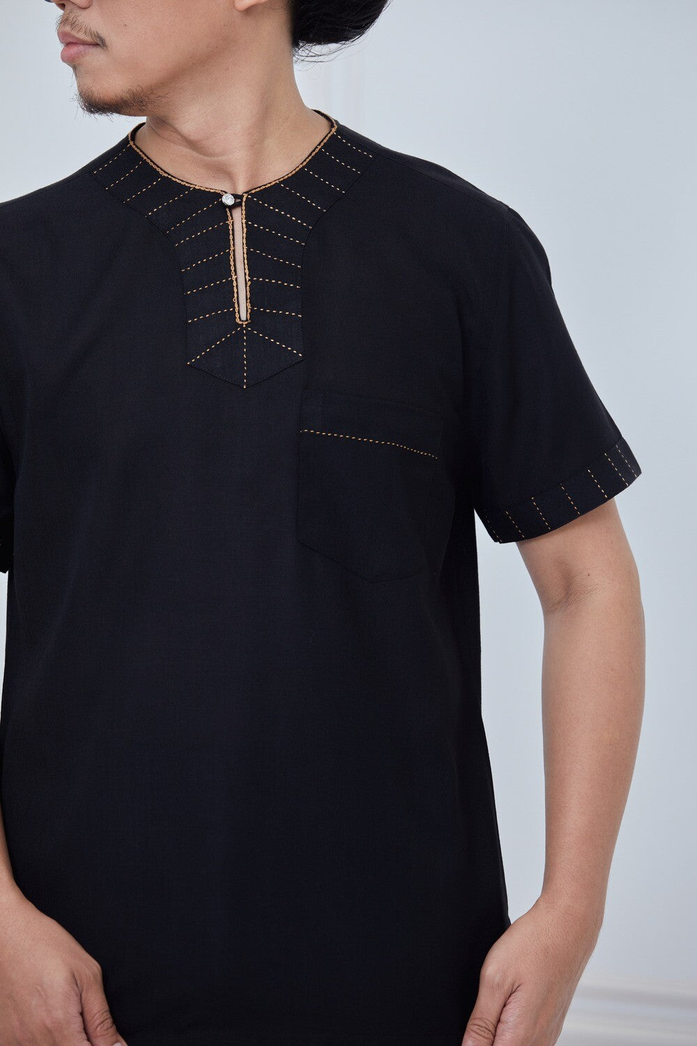 KURTA - MENS BLACK