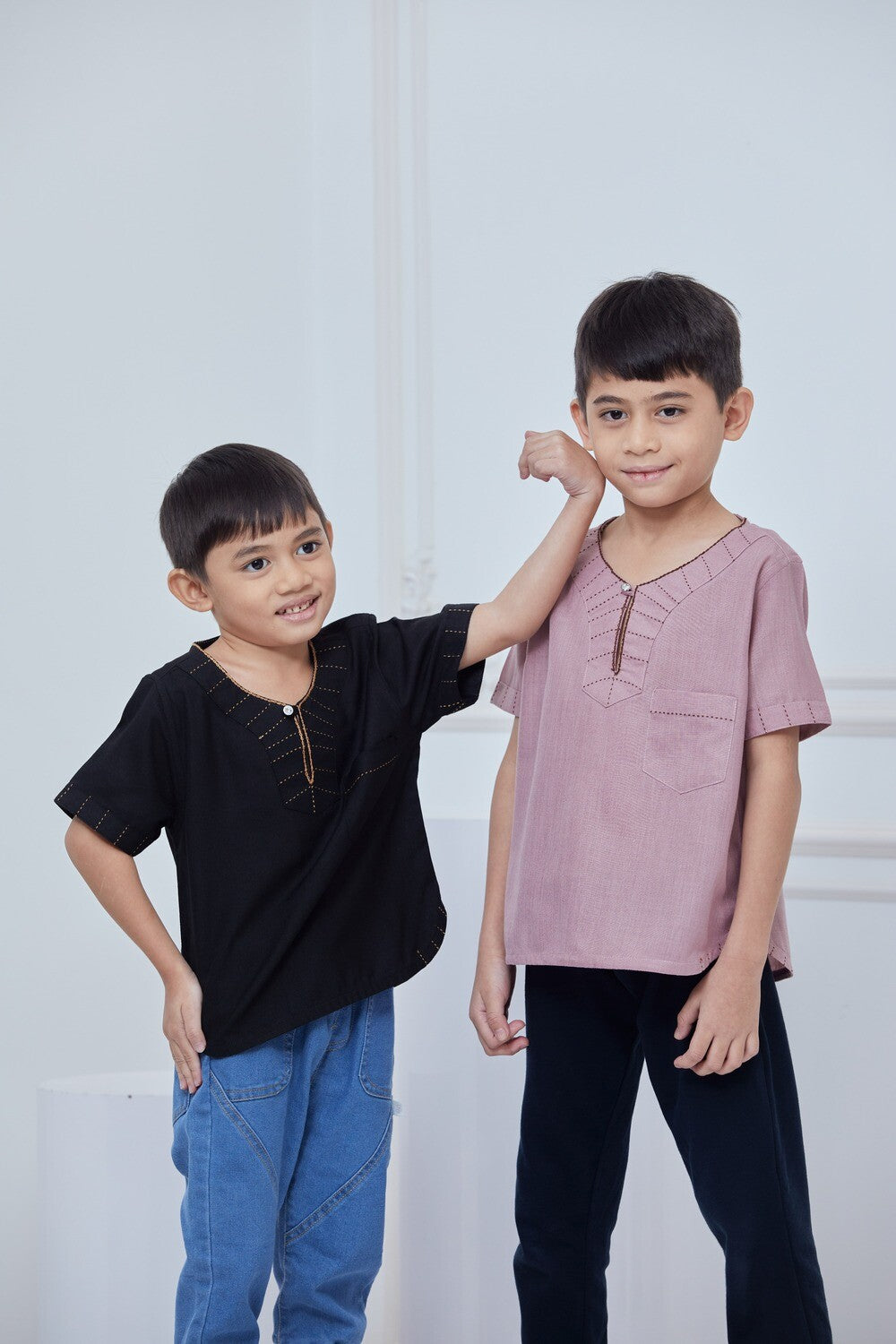 KURTA - KIDS BLACK