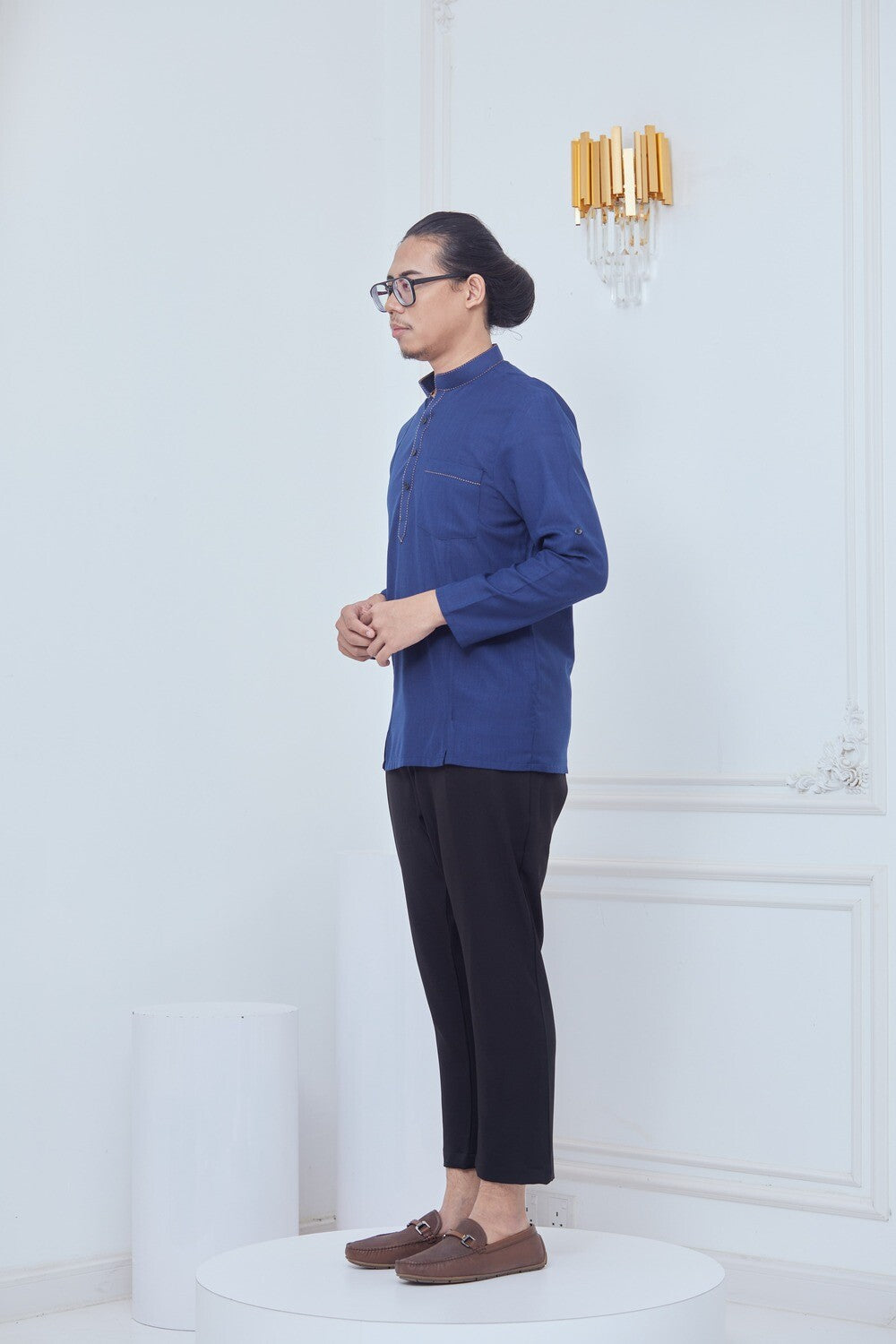 KURTA (CEKAK MUSANG) - MENS MIDNIGHT BLUE