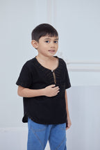 KURTA - KIDS BLACK