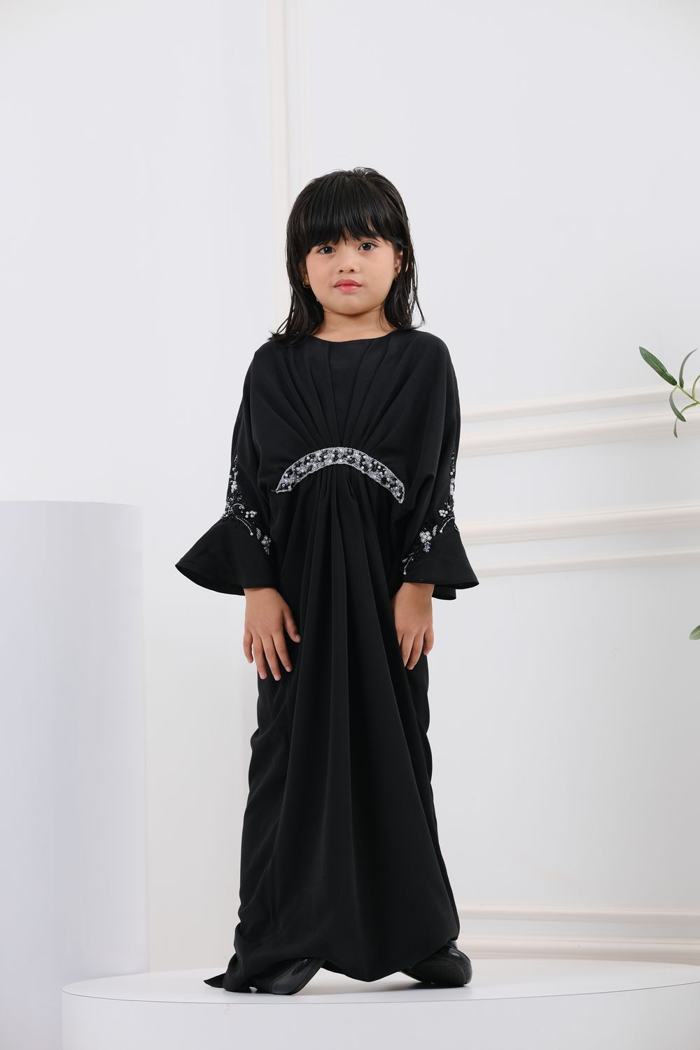 QAYRA CAFTAN KIDS -  BLACK