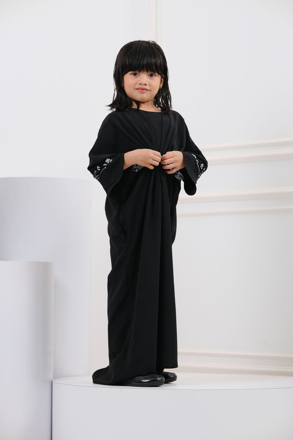 QAYRA CAFTAN KIDS -  BLACK
