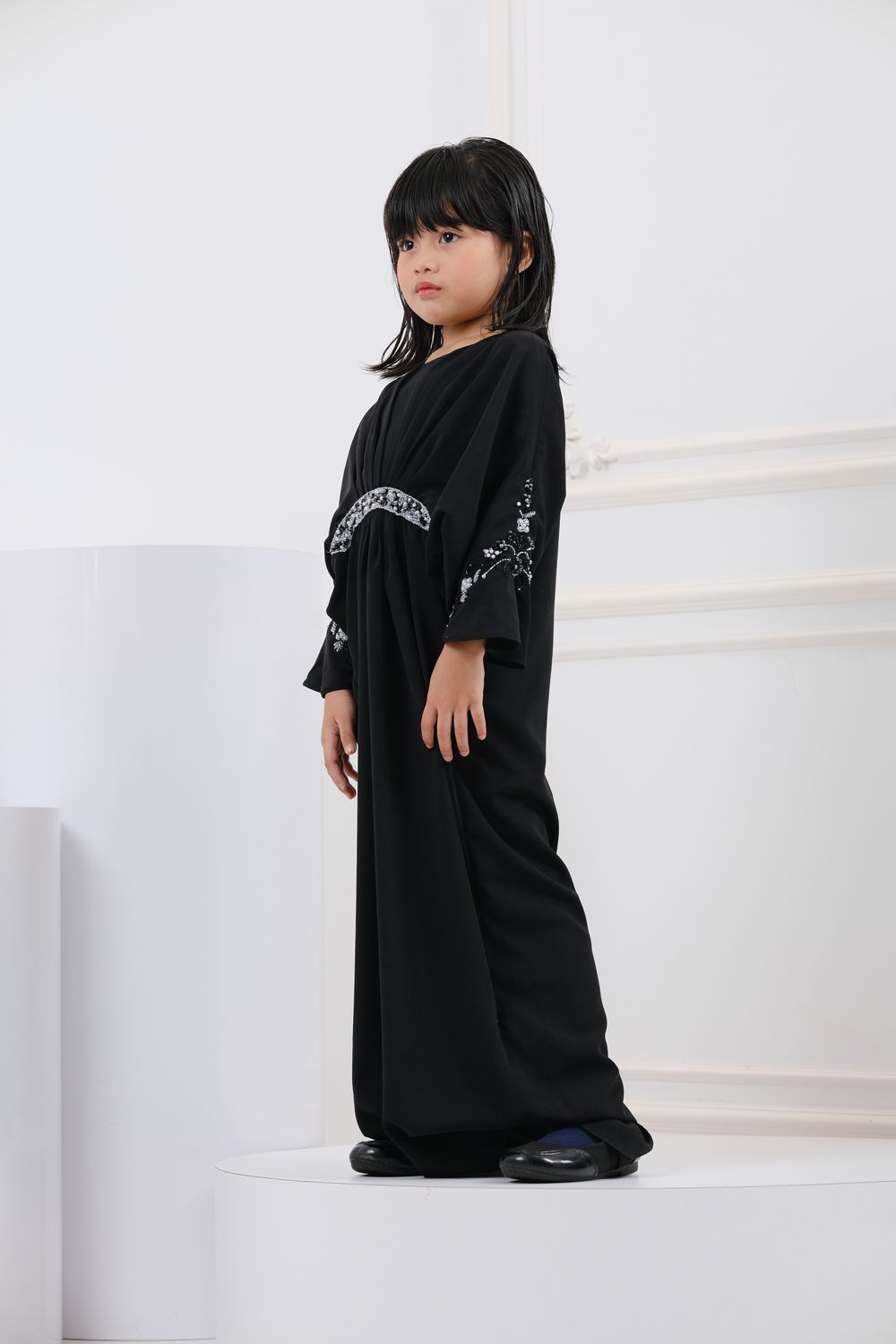 QAYRA CAFTAN KIDS -  BLACK