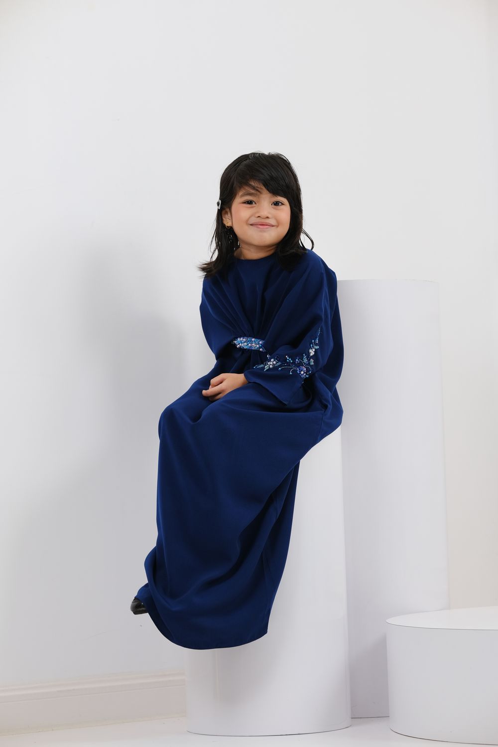 QAYRA CAFTAN KIDS -  NAVY BLUE