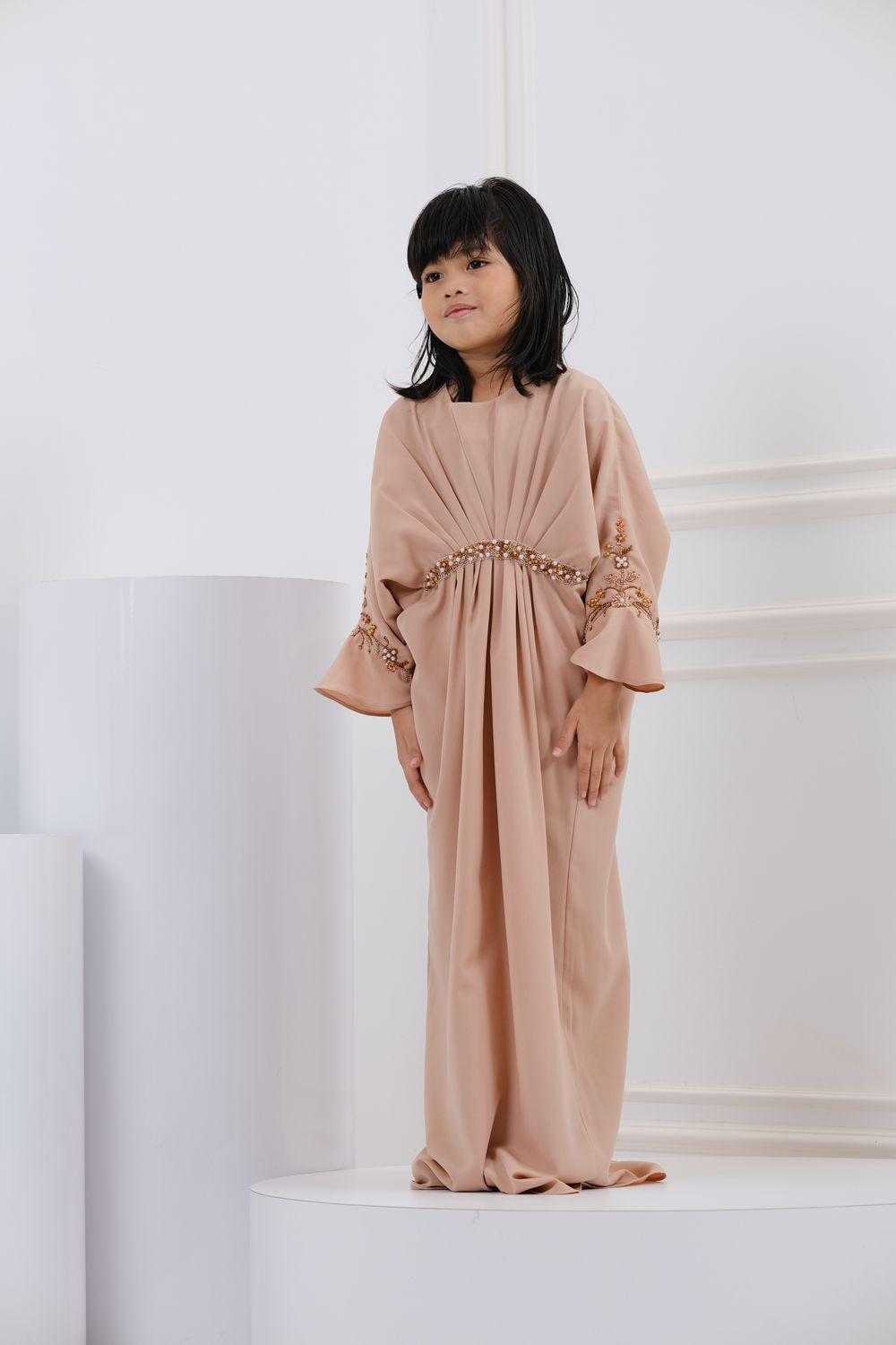 QAYRA CAFTAN KIDS -  CREAM