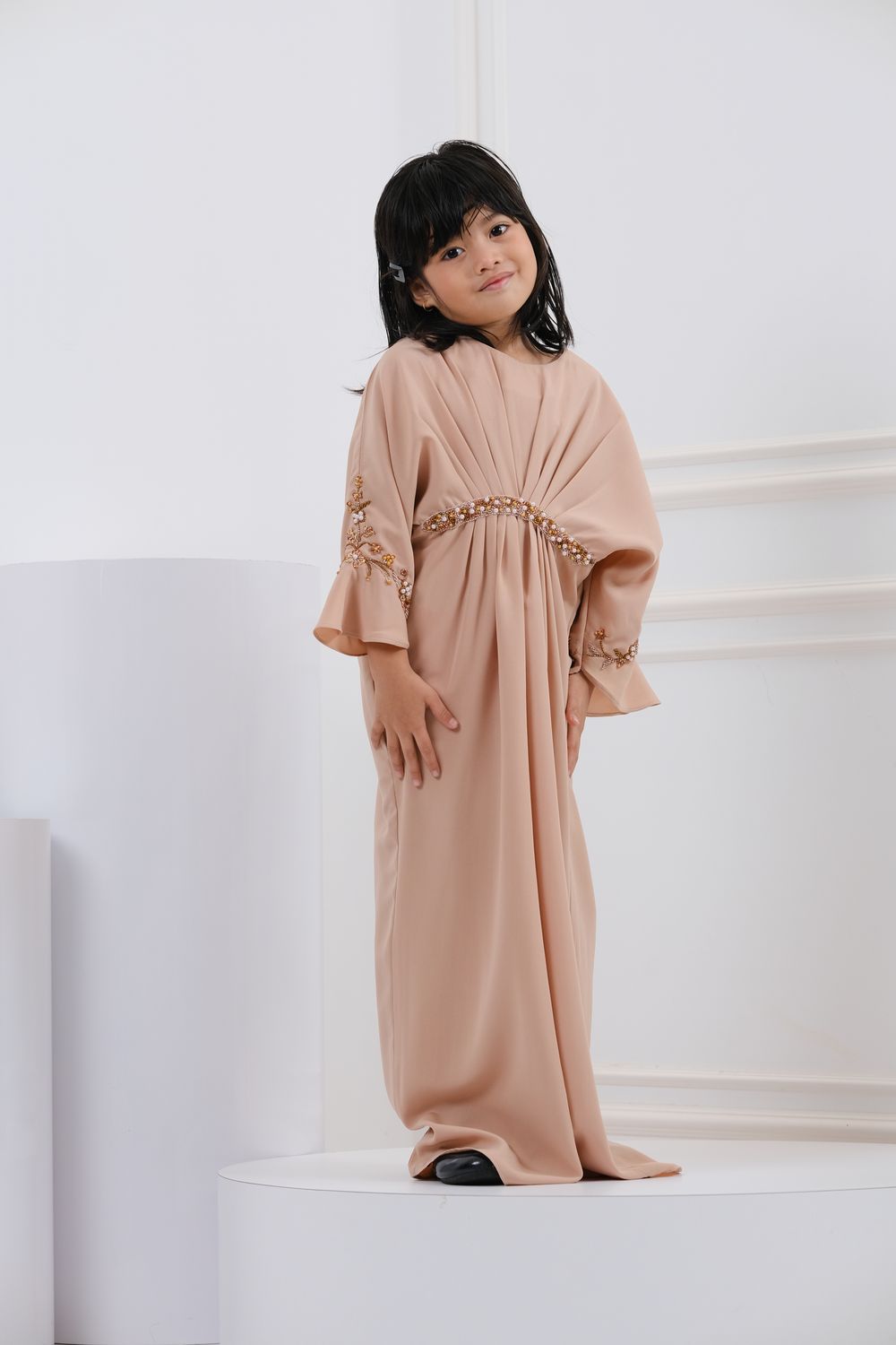 QAYRA CAFTAN KIDS -  CREAM