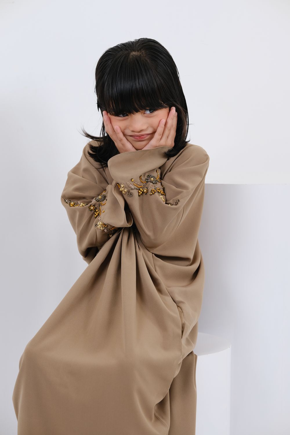 QAYRA CAFTAN KIDS -  OLIVE GREEN