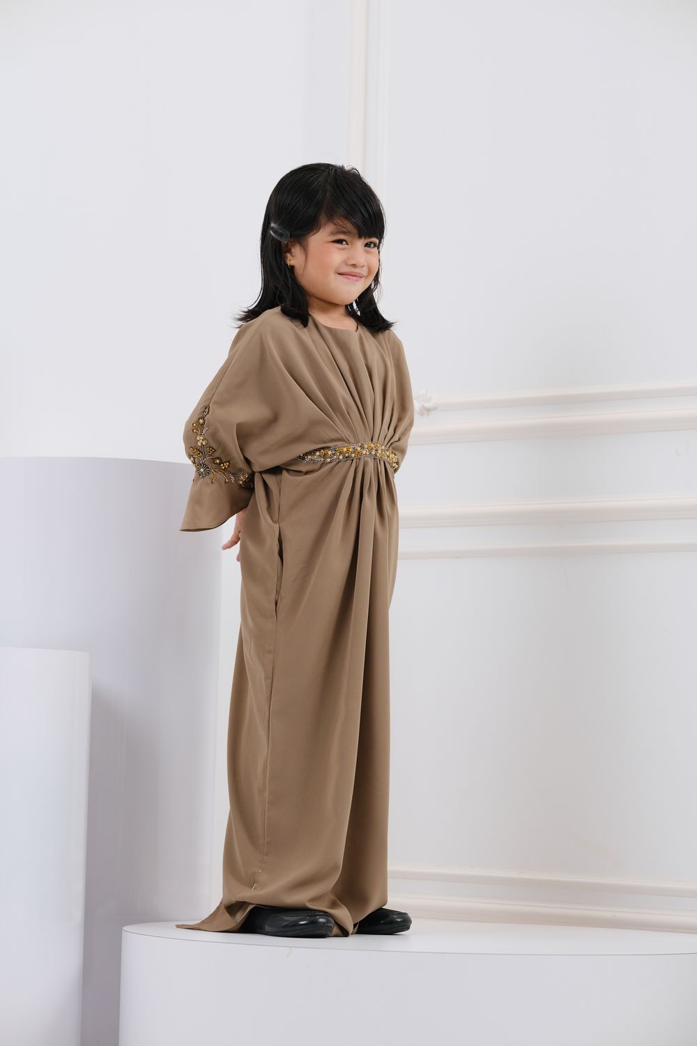 QAYRA CAFTAN KIDS -  OLIVE GREEN