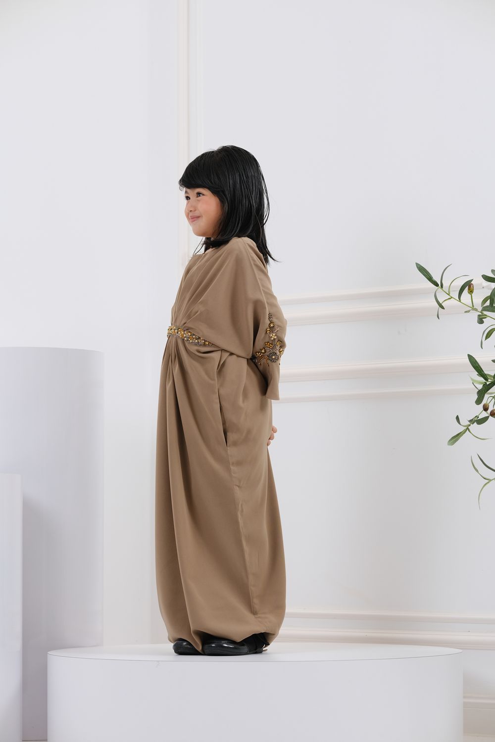 QAYRA CAFTAN KIDS -  OLIVE GREEN