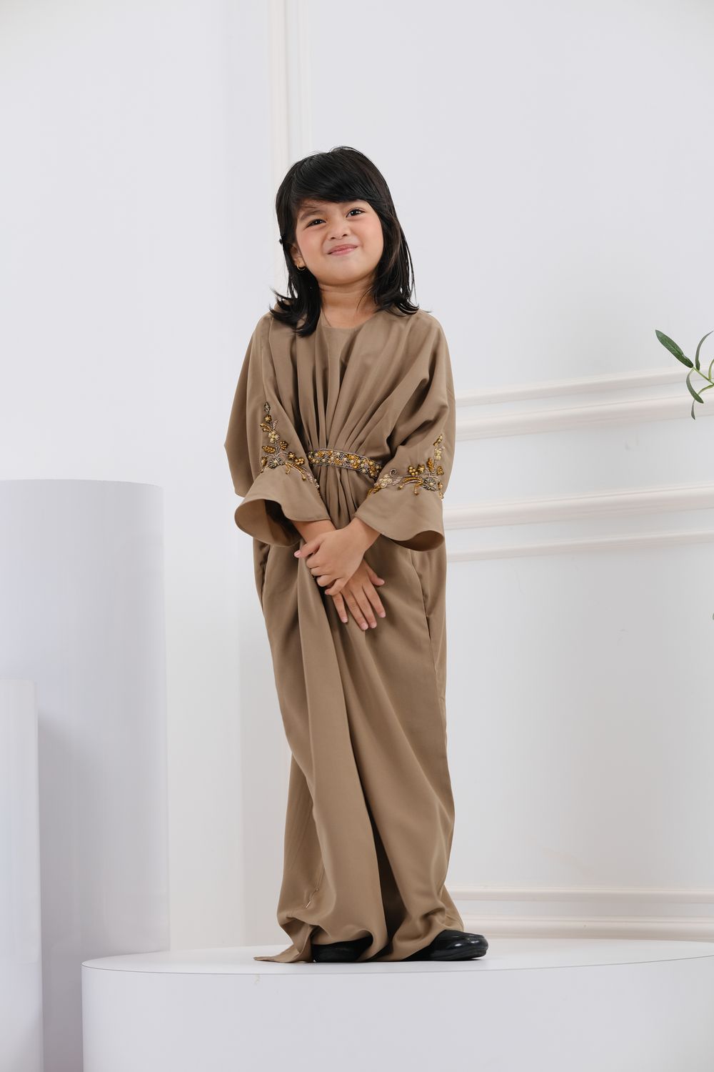 QAYRA CAFTAN KIDS -  OLIVE GREEN