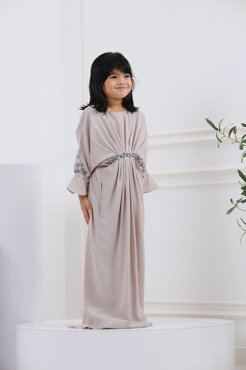 QAYRA CAFTAN KIDS -  SANDY BEIGE