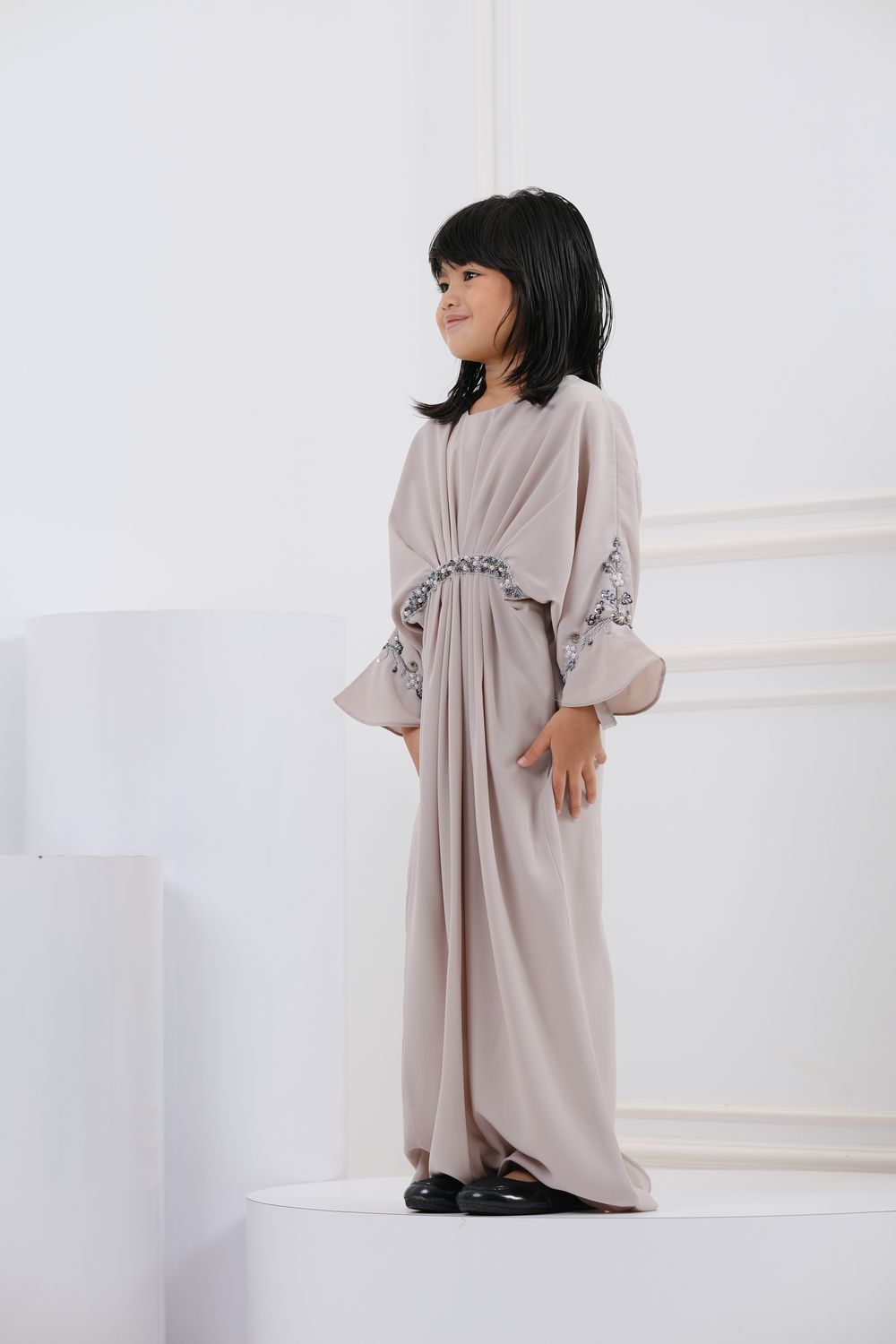 QAYRA CAFTAN KIDS -  SANDY BEIGE