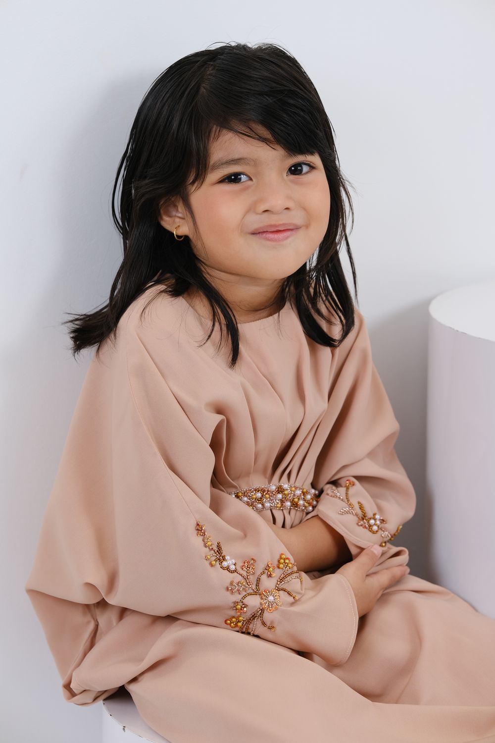 QAYRA CAFTAN KIDS -  CREAM