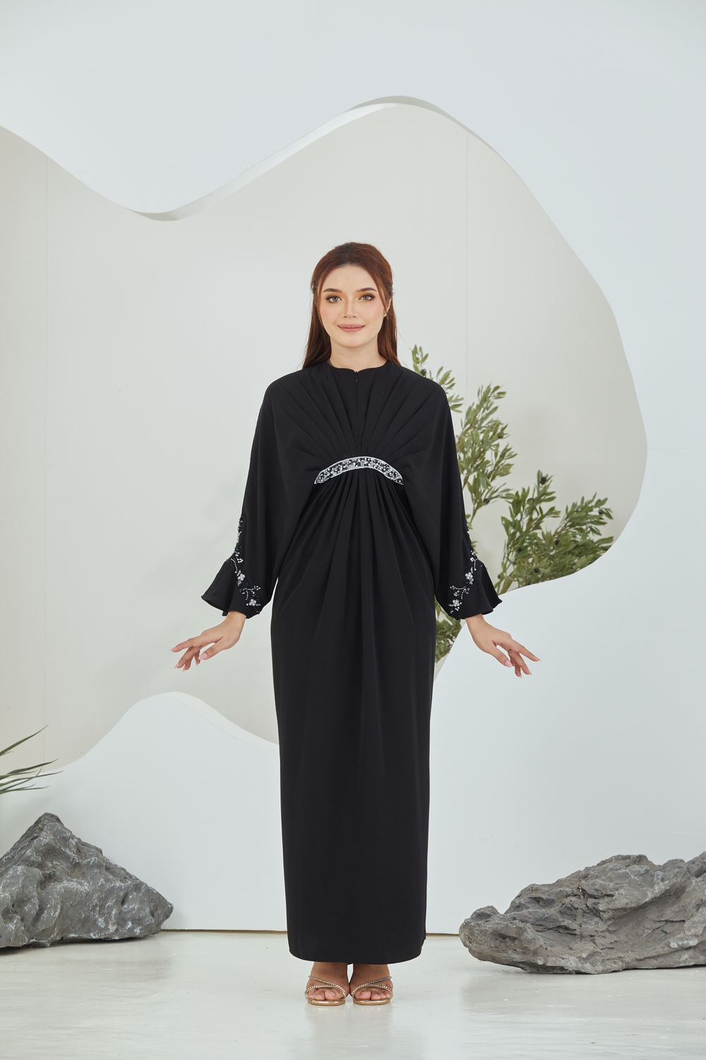 QAYRA CAFTAN -  BLACK