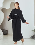 QAYRA CAFTAN -  BLACK