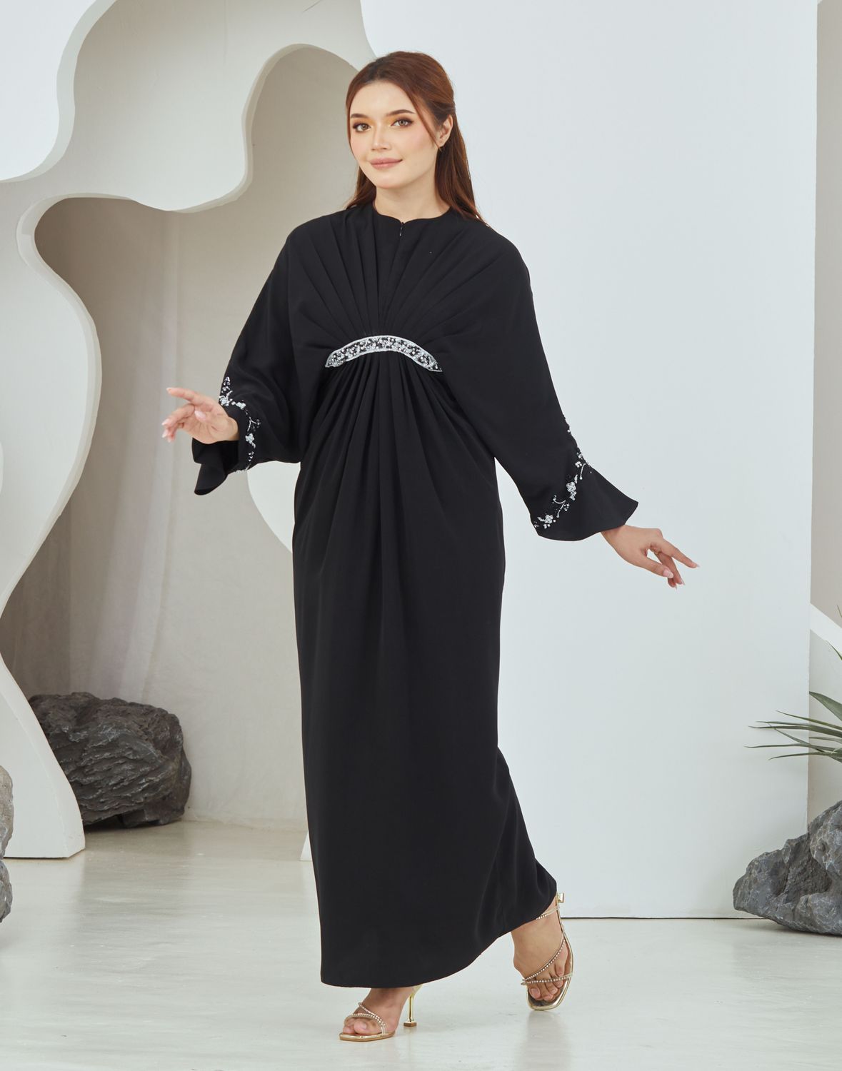 QAYRA CAFTAN -  BLACK