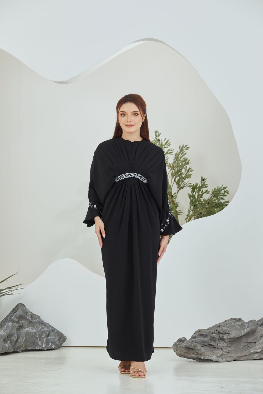 QAYRA CAFTAN -  BLACK