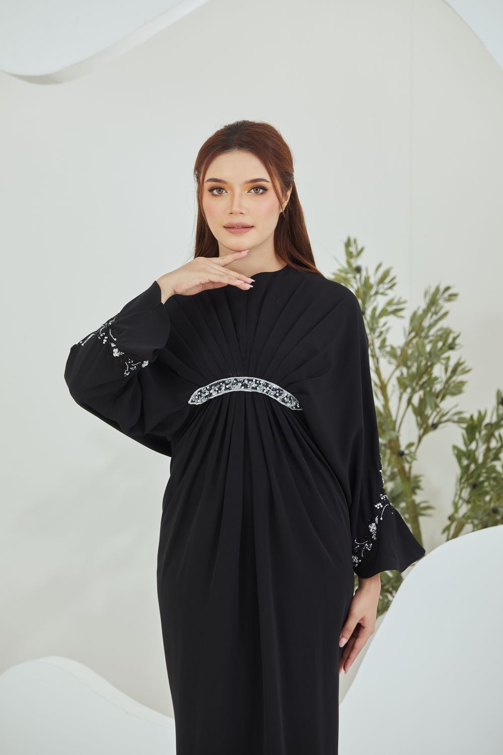 QAYRA CAFTAN -  BLACK