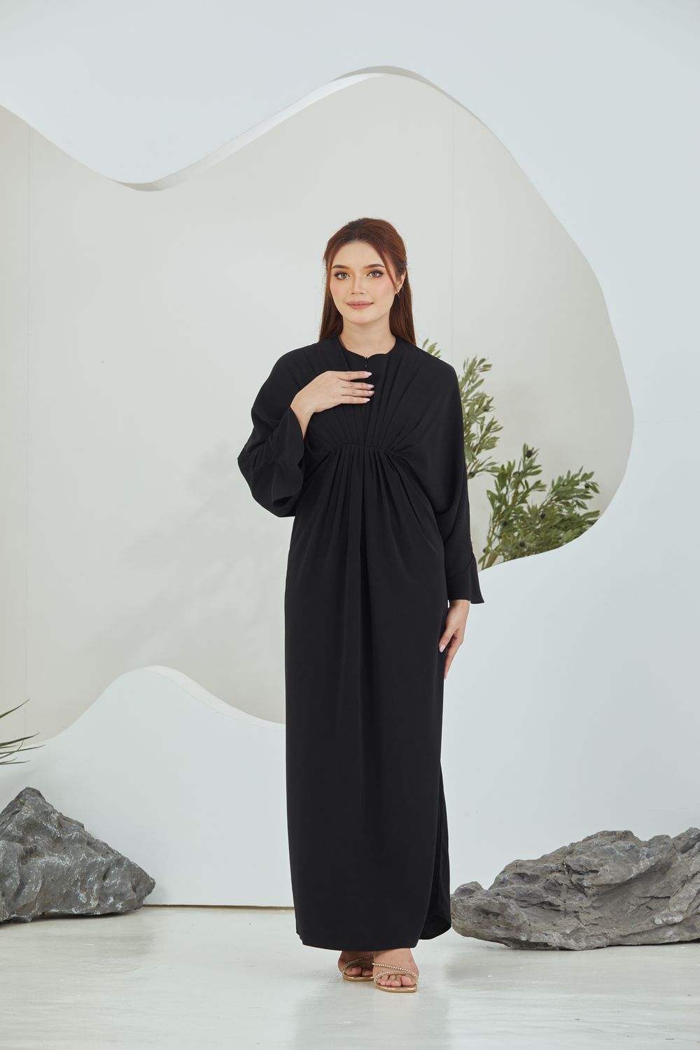 QAYRA CAFTAN -  BLACK