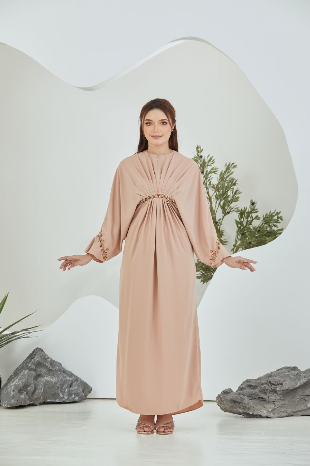 QAYRA CAFTAN -  CREAM