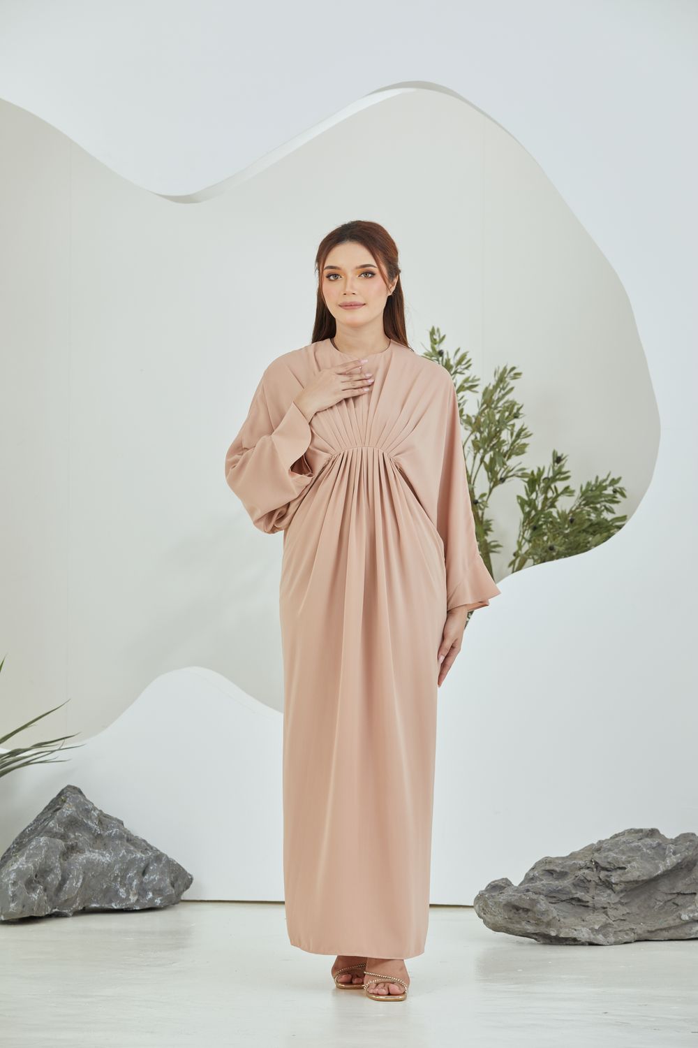QAYRA CAFTAN -  CREAM