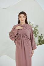 QAYRA CAFTAN -  DEEP SALMON