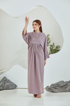 QAYRA CAFTAN -  DUSTY PURPLE