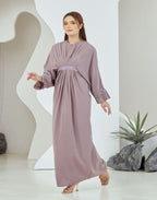 QAYRA CAFTAN -  DUSTY PURPLE