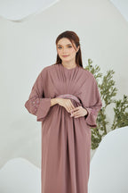 QAYRA CAFTAN -  DEEP SALMON
