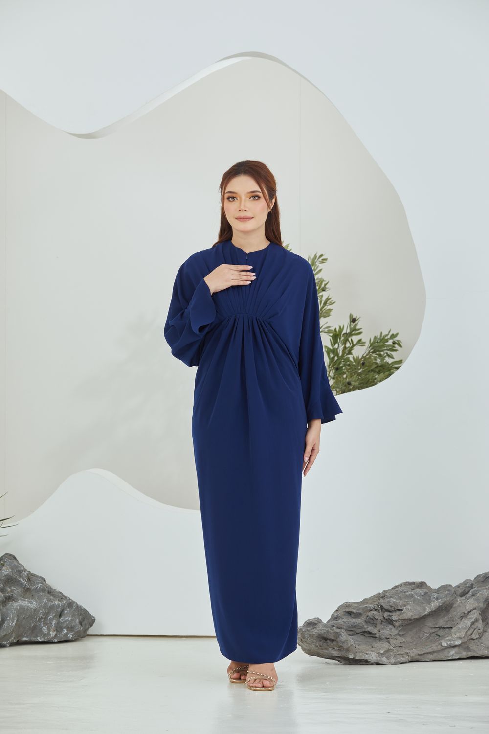 QAYRA CAFTAN -  NAVY BLUE