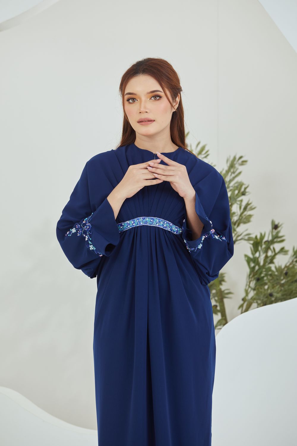 QAYRA CAFTAN -  NAVY BLUE