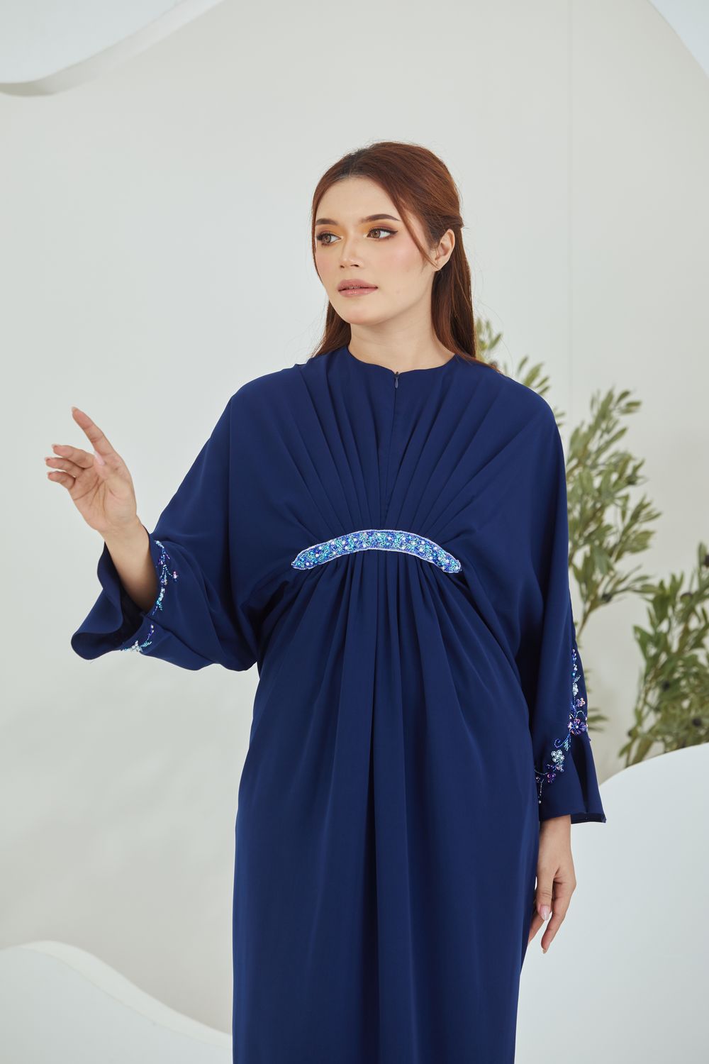 QAYRA CAFTAN -  NAVY BLUE