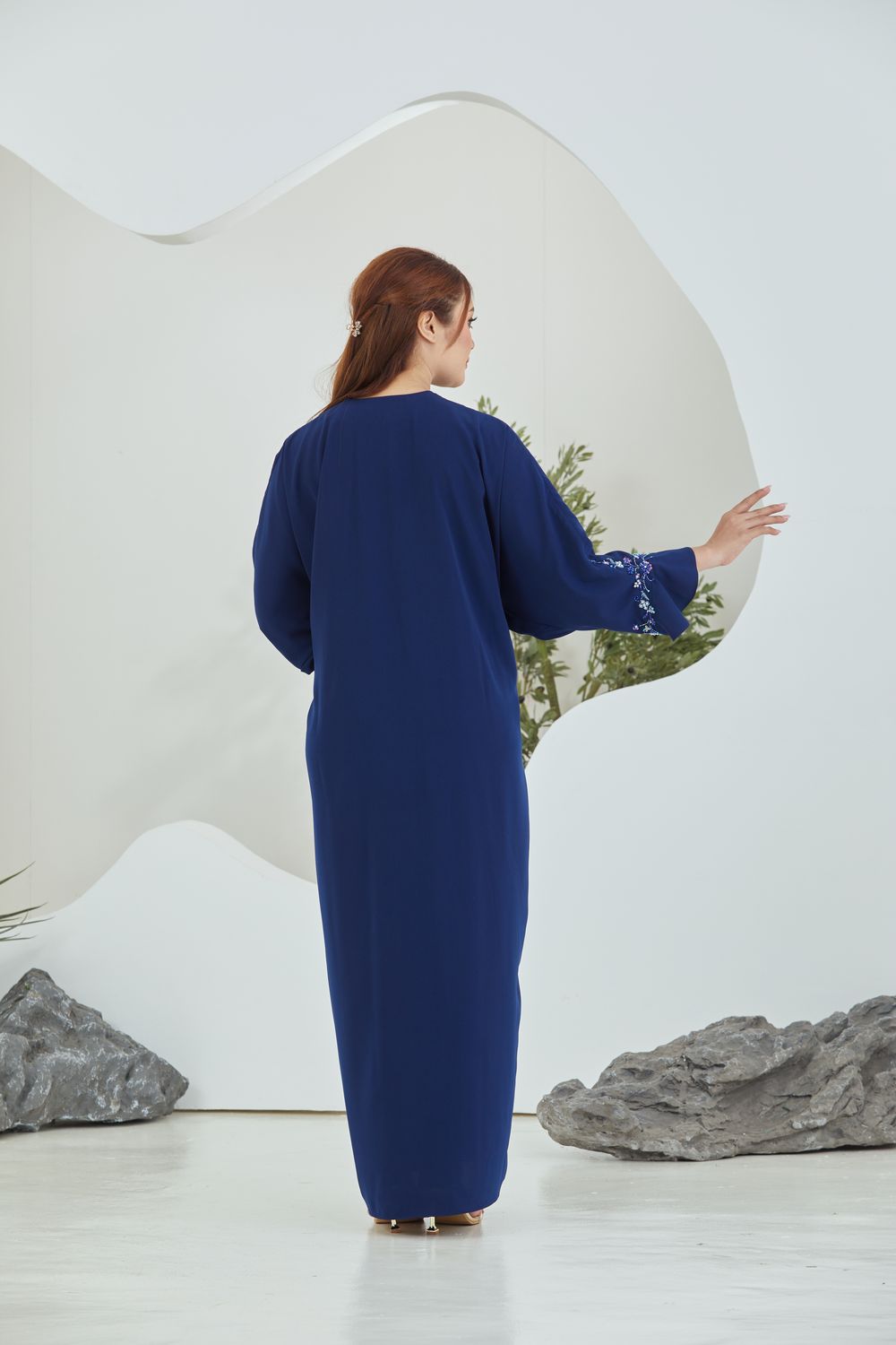QAYRA CAFTAN -  NAVY BLUE