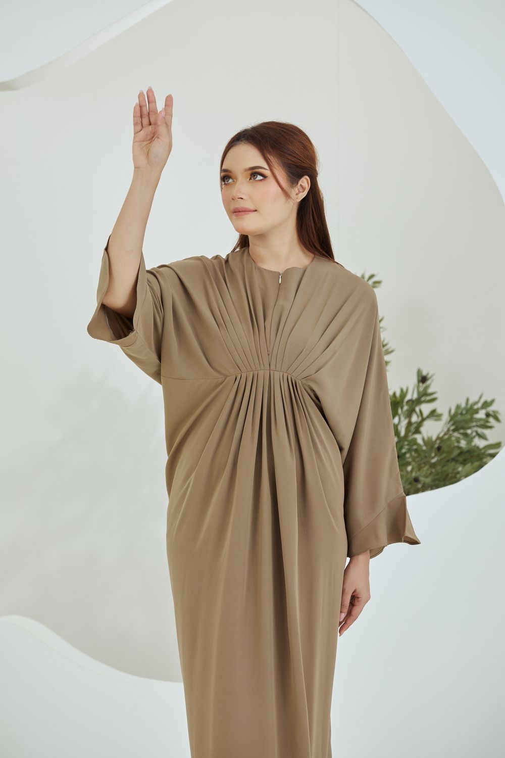 QAYRA CAFTAN -  OLIVE GREEN